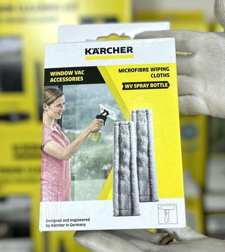 طقم 2 مسّاحات زجاج ميكروفايبر لوحدة Vac من KÄRCHER