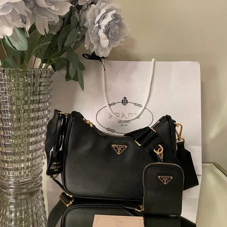 PRADA 2005 re-edition Black Saffiano Leather
