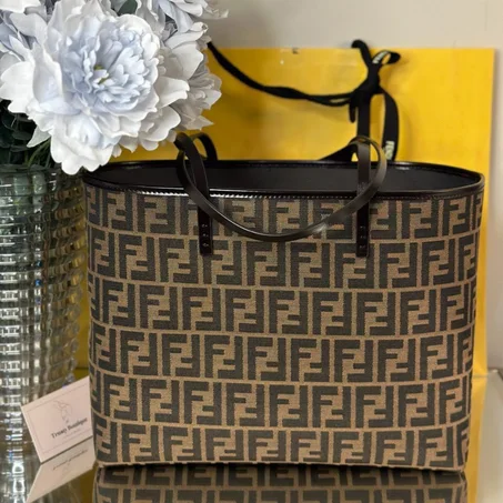 Fendi Brown FF Tote Bag
