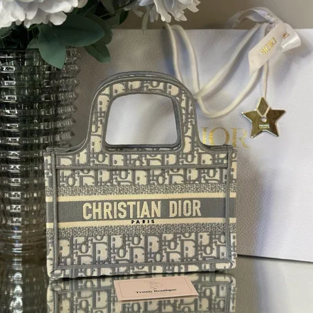Dior Grey Mini Book Tote