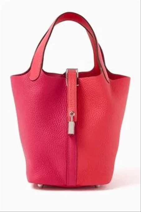 HERMÈS PRE-LOVED Unused Picotin 18 Bag in Taurillon Clemence Leather & Palladium Hardware