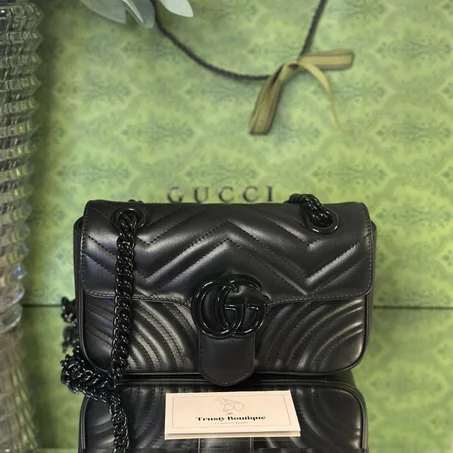 Gucci Mini Ultrablack GG Marmont