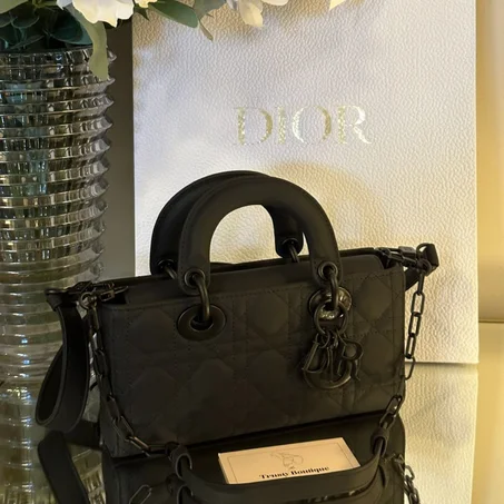 Dior Small Black Ultramatte Lady D-joy