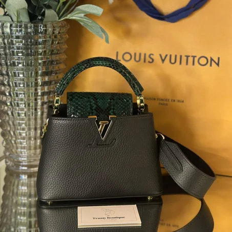 LV Mini Capucines Green Pyhton