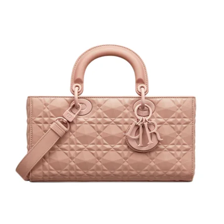 Dior LADY D-JOY BAG Rose Des Vents Cannage Calfskin