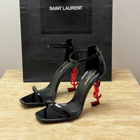 OPYUM Sandals in patent leather | Red metal