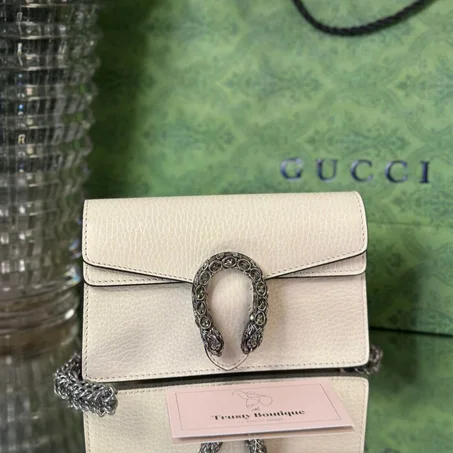 Gucci White Super Mini Dionysus
