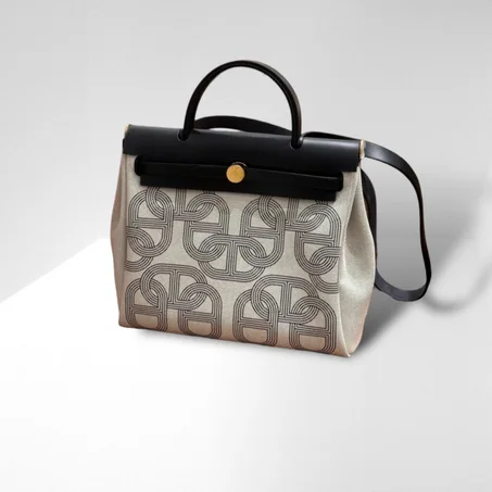 Hermes Black Ebene Vache Hunter Chaine D’Ancre Herbag 31 PM