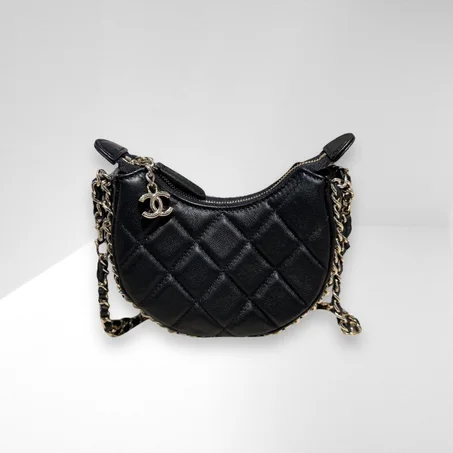 Chanel Mini Black Hobo Bag