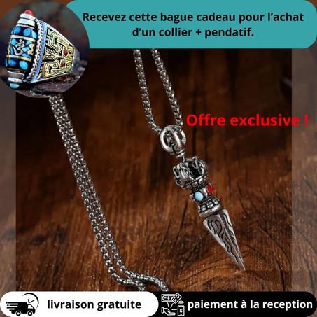 Collier + Pendentif (acier inoxydable) + bague gratuitement.
