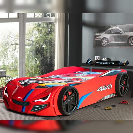 Lit voiture " Gt1 Eco " avec système de musique