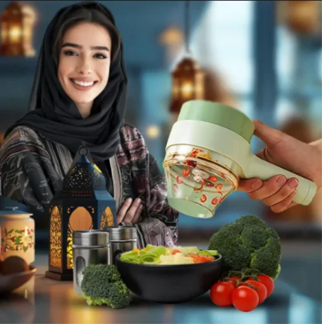مفرمة ومقطعة خضروات كهربائية
