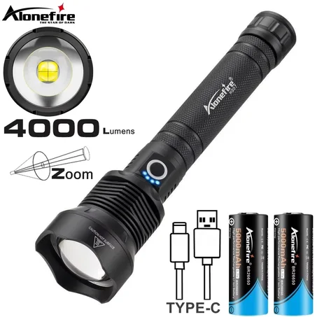 مصباح يدوي LED عالي الأداء قابل للشحن