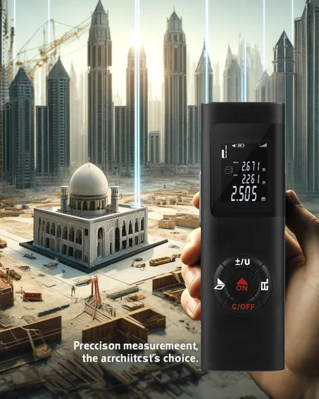 مقياس مسافة ليزري رقمي محمول