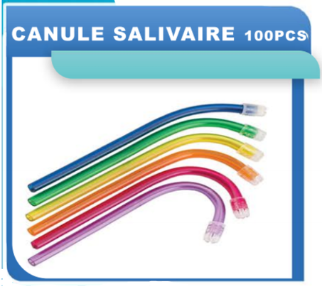 CANULE SALIVAIRE 100PCS