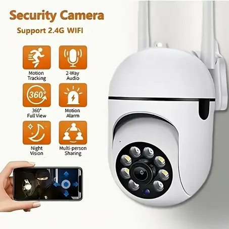 White Smart Security Camera