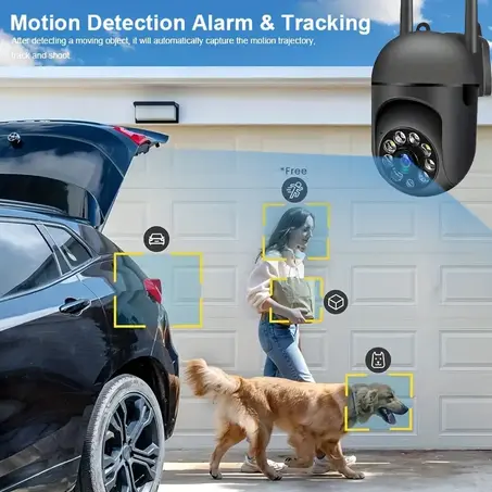 Black Smart Security Camera