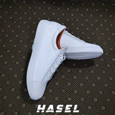 Chaussures cuir noir et blanche