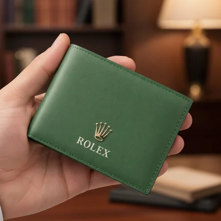 Portefeuille Rolex en Cuir