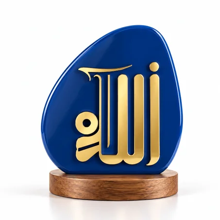 . الله — المجسم الأزرق