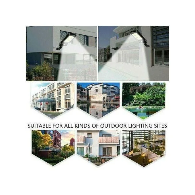 كشاف شمسي مع جهاز تحكم عن بعد وكاشف حركة للاستخدام الخارجي