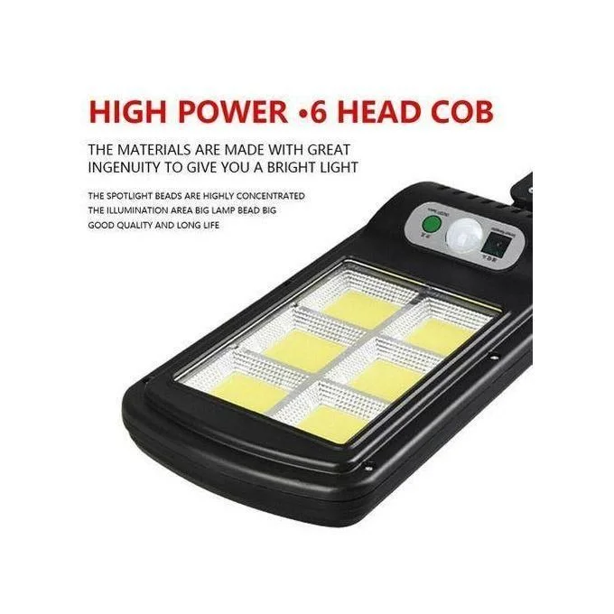 كشاف شمسي مع جهاز تحكم عن بعد وكاشف حركة للاستخدام الخارجي