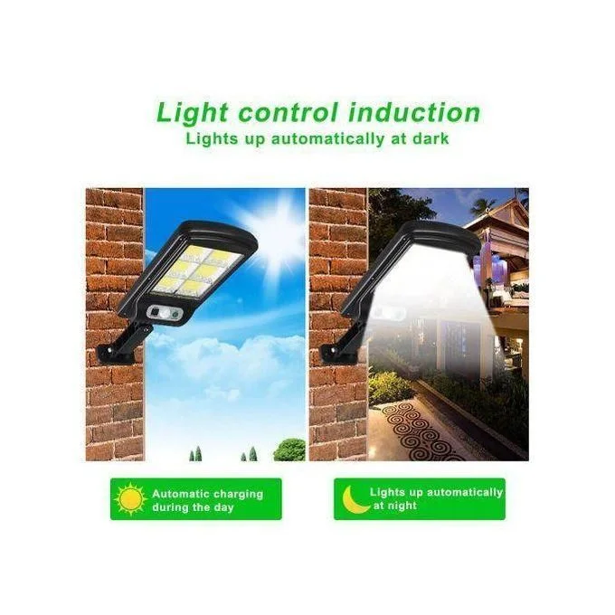 كشاف شمسي مع جهاز تحكم عن بعد وكاشف حركة للاستخدام الخارجي