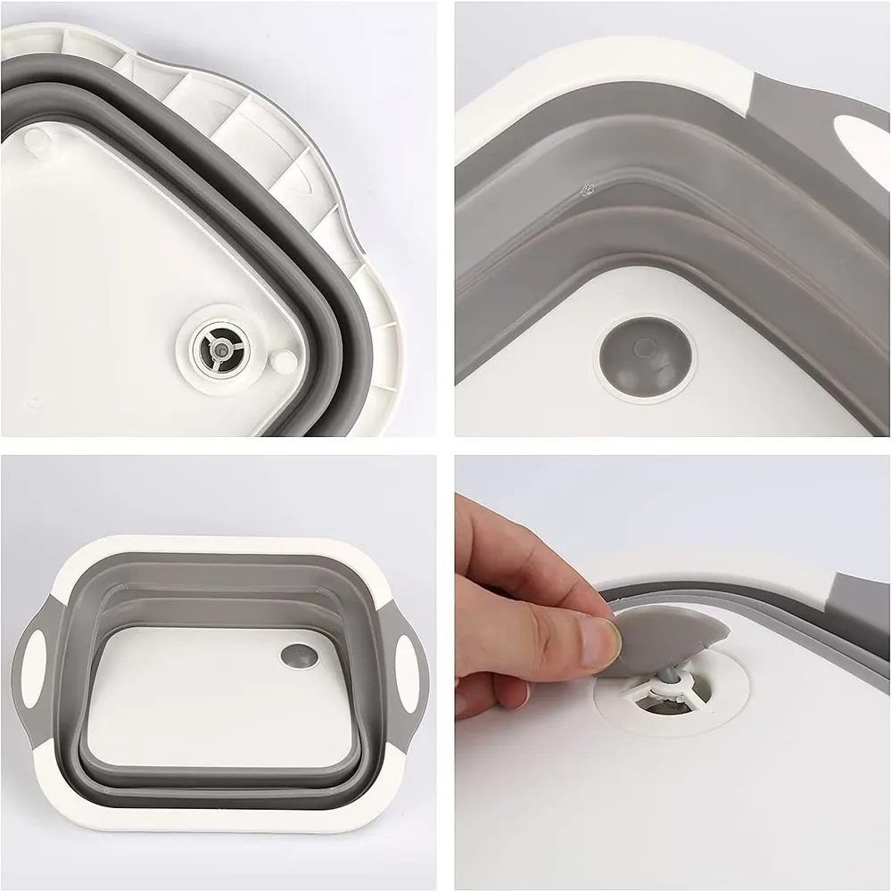 لوح تقطيع من السيليكون متعدد الوظائف وقابل للطي