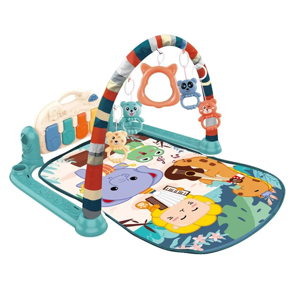 كرسي اطفال هزاز + سجادة أطفال مزودة بألعاب