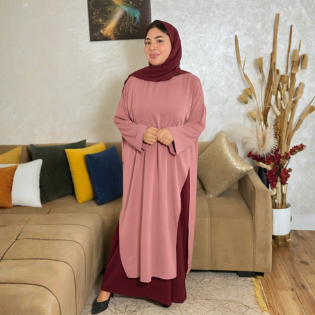 انسومبل عبايه ثلاث قطع