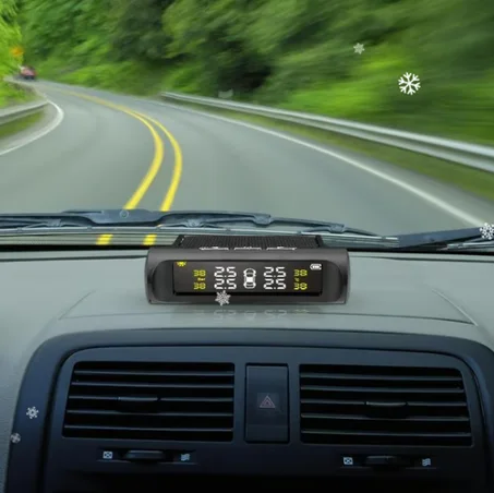 Outil de surveillance de la pression des pneus de voiture à énergie solaire