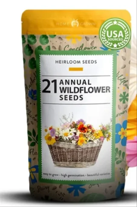 Mélange de graines de fleurs sauvages.