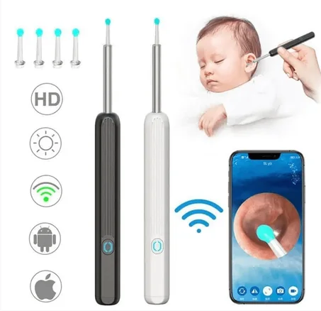 منظف الأذن الذكي مع كاميرا