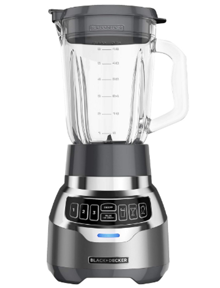 بلاك+ديكر خلاط رقمي بتقنية هادئة من الستانلس ستيل من باور كراش، BL1300DG-T