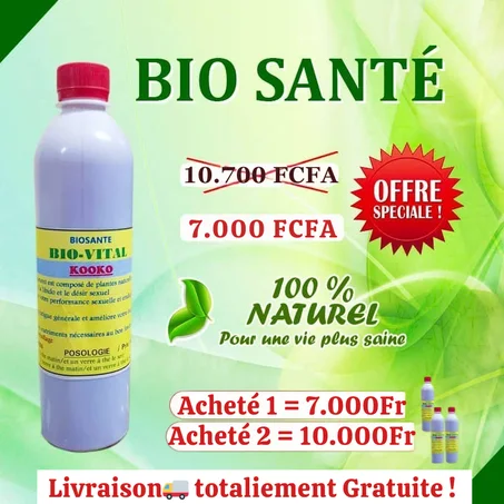 Bio Vital(Kooko) est un produit qui lutte efficacement contre l'éjaculation précoces, faible sexuelle, hémorroïde et bien autre