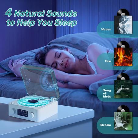 جهاز وايت نويز جرامافون سبيكر | White Noise Sleep Box (Gramophone)