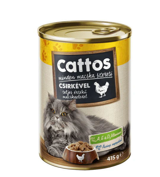 CATTOS CANNED COMPLETE CATFOOD WITH BEEF 415GR