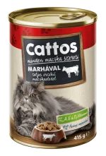 CATTOS CANNED COMPLETE CATFOOD WITH BEEF 415GR