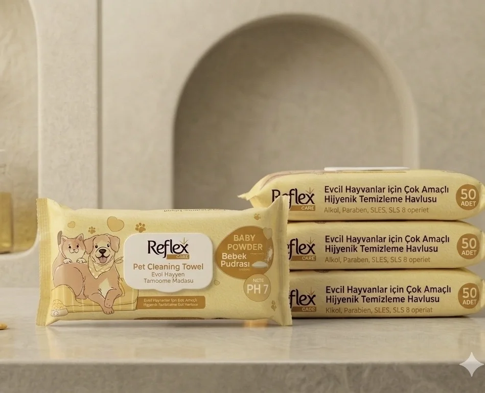 Reflex Care - Pet Cleaning Towels (Lingettes nettoyantes pour animaux