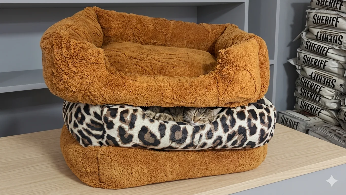 Le Cocon Royal – Panier Ultra-Doux Réversible & Multi-Textures