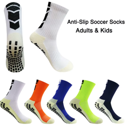 جوارب كرة قدم سميكة قابلة للتنفس للبالغين والأطفال ، وجوارب رياضية منسقة ، وجوارب ركوب الدراجات في الهواء الطلق