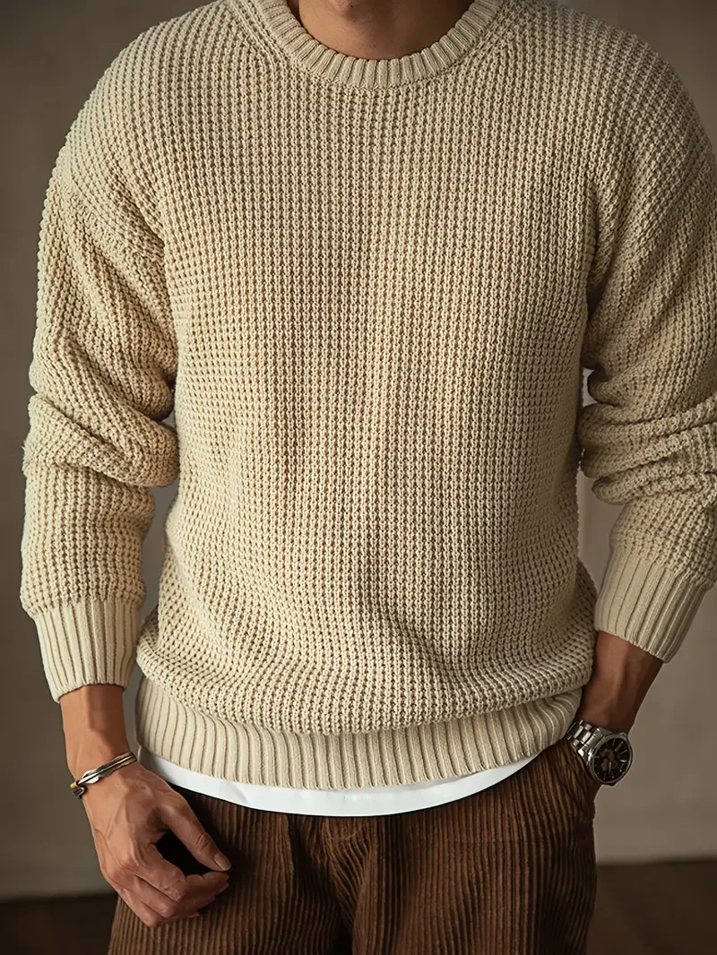 Pull décontracté à col rond
