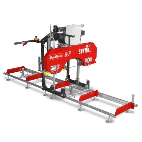 18" Portable Sawmill, 212cc 7HP Gasoline Engine 15" Board Width