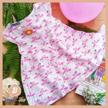 ROBE FLAMANT ROSE