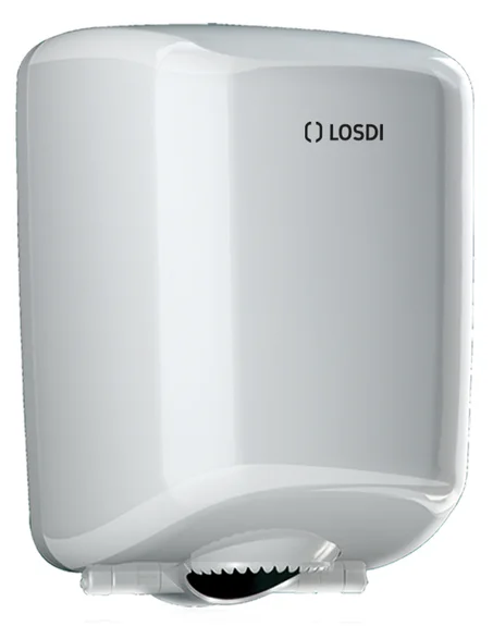 DISTRIBUTEUR ESSUIE-MAINS MURAL EN PLASTIQUE BLANC ABS 633