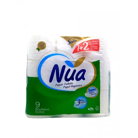 PAPIER TOILETTE NUA 9/8