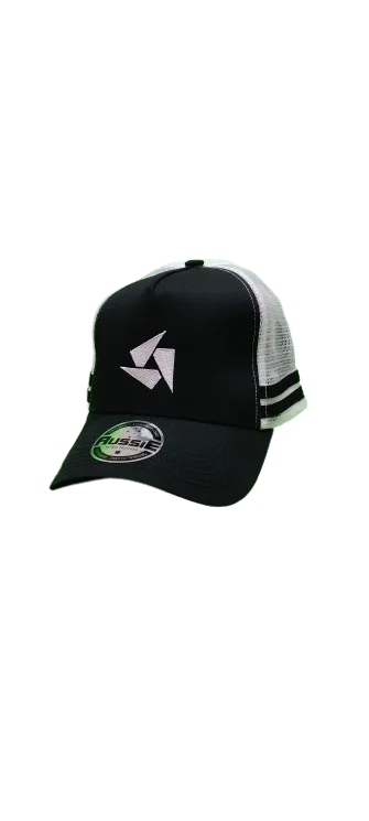 Trucker Logo Abstrait Noir et Blanc