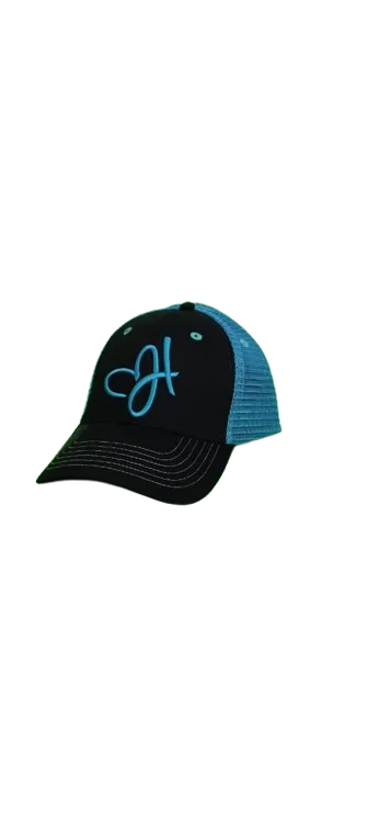 Casquette Trucker Noire et Turquoise