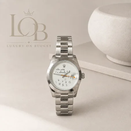 Exclusive Rolex Milgauss "Who cares I'm already late"