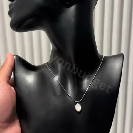 necklace moonstone silver